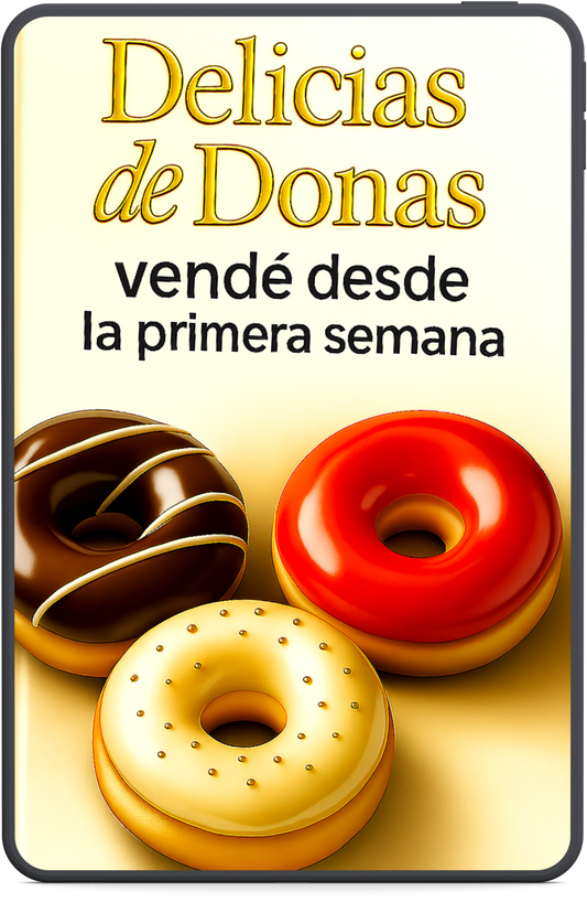 Libro Digital Delicias de Donas + 10 BONUS de Regalo!!!